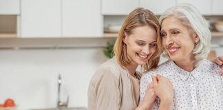 Mother and daughter love