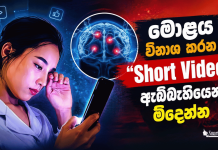 පැය ගණන් Short Videos බලනවානම් ඔයාගේ මොළය විනාශ වෙන්නෙ මෙහෙමයි