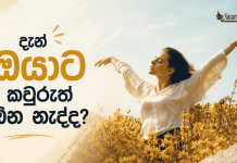 දැන් ඔයාට කවුරුත් ඕන නැද්ද?