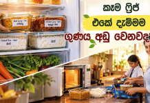 කෑම ෆ්රිජ් එකේ දැම්මම ගුණය අඩු වෙනවද?