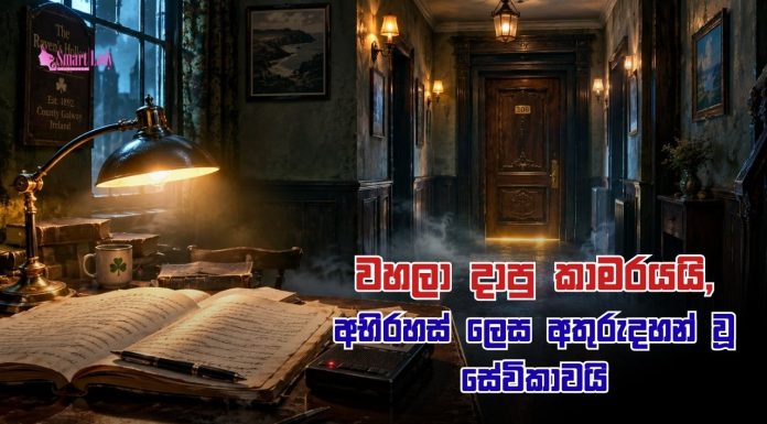 මේ හෝටල් කාමරය ඇතුළට කවුරුවත් යන්නේ නැත්තේ ඇයි?