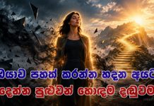 ඔයාට අපහාස කරන අයට දෙන්න පුළුවන් හොඳම රිටන් එක කුමක්ද?